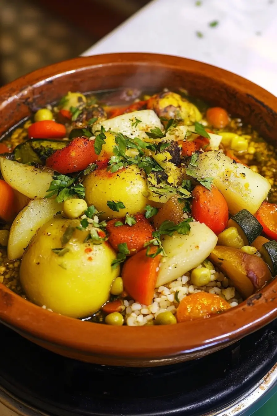 tajine de légumes racines au millet